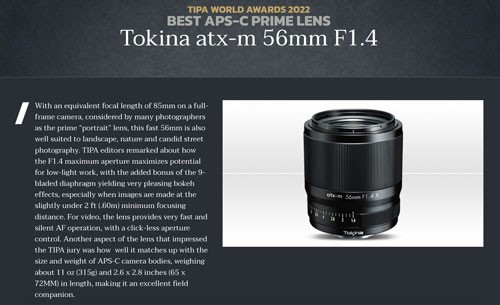 Tokina - atx-m 56mm F1.4 X PLUS
